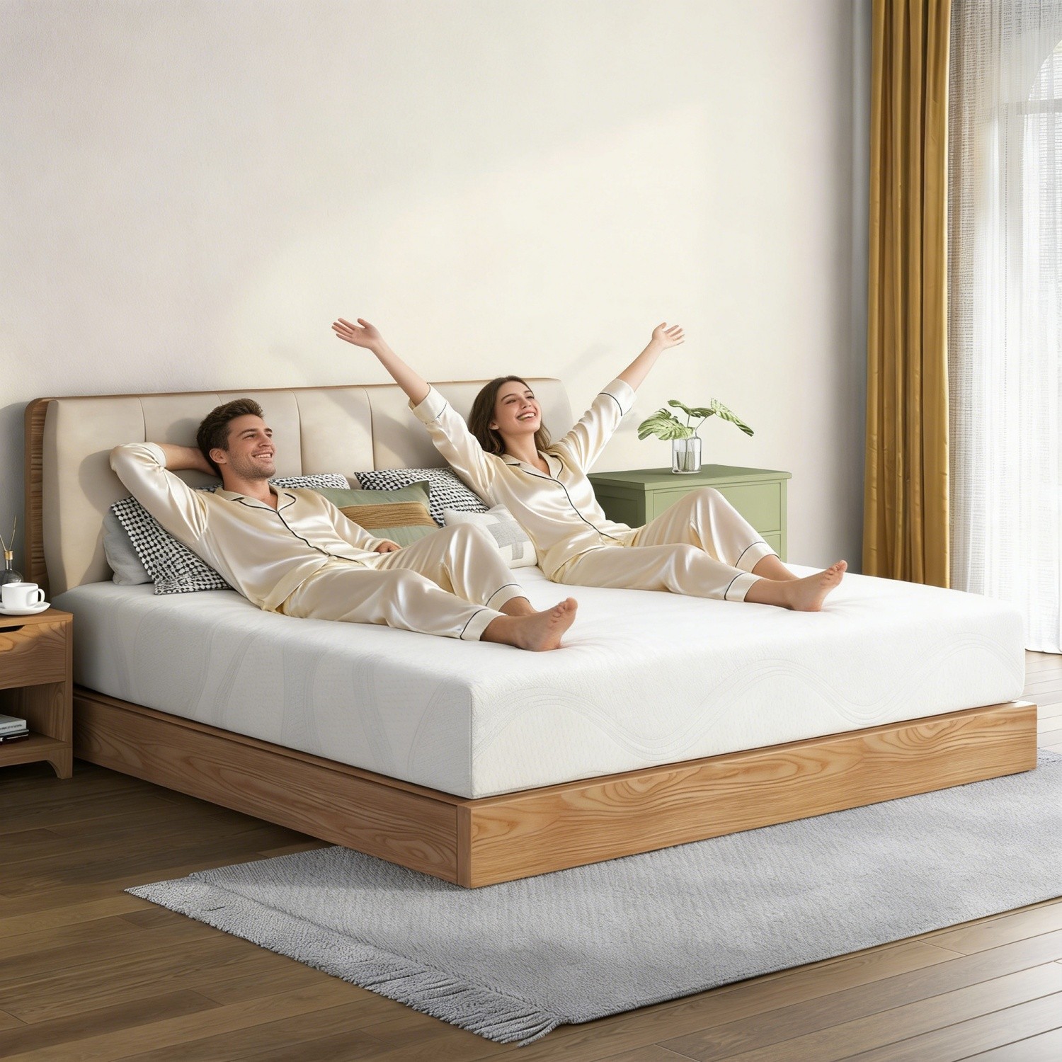 12″ Twin/Full/Queen/King Memory Foam Mattress Plush with Cooling Gel CertiPUR-US