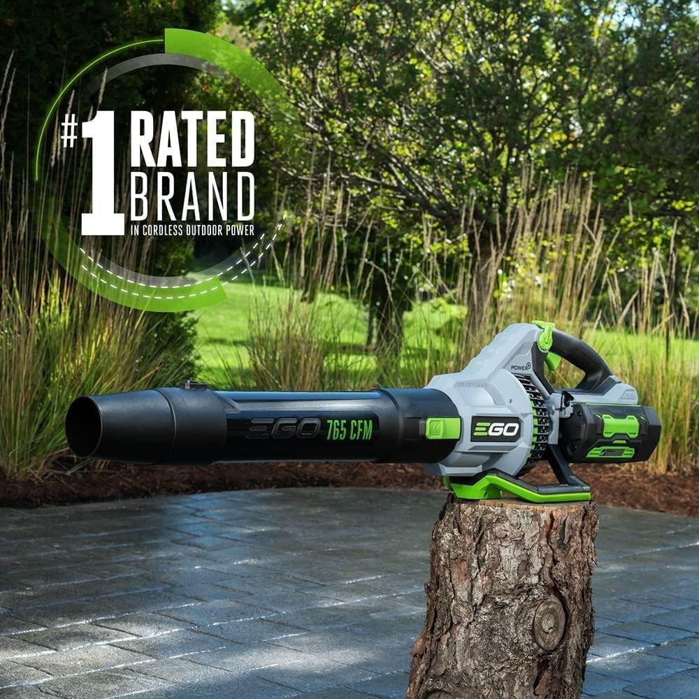 EGO POWER+ 56-volt 765-CFM 200-MPH Battery Handheld Leaf Blower 5.0 Ah Battery