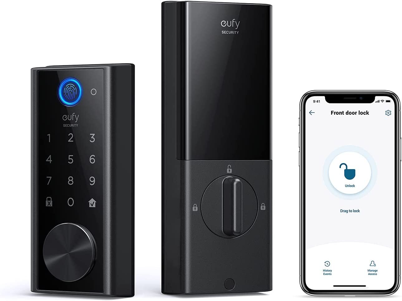 eufy Smart Door Lock Touch & Wi-Fi Fingerprint Keyless Lock Electronic Deadbolt