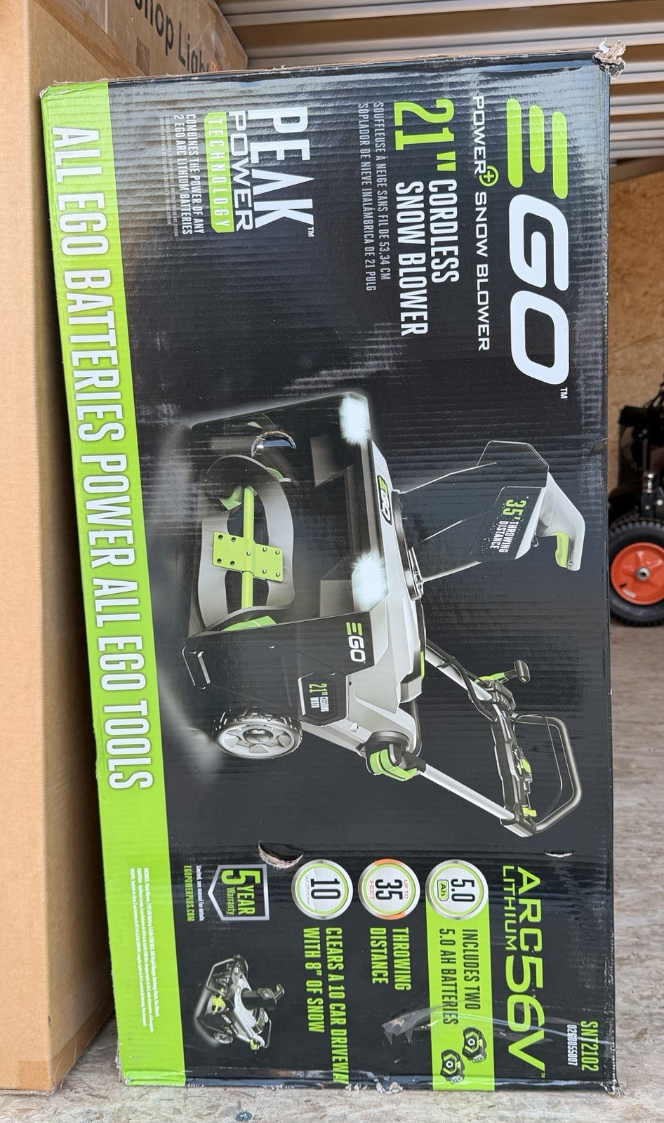 EGO Power+ 56V 21” Snow blower W/ Peak Power (SNT2102) – Tool Only