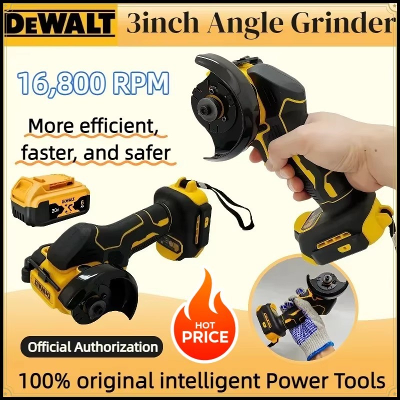 DEWALT 20V MAX XR Brushless 3″ Cut-Off / Mini Grinder Cordless Tool Only – USA