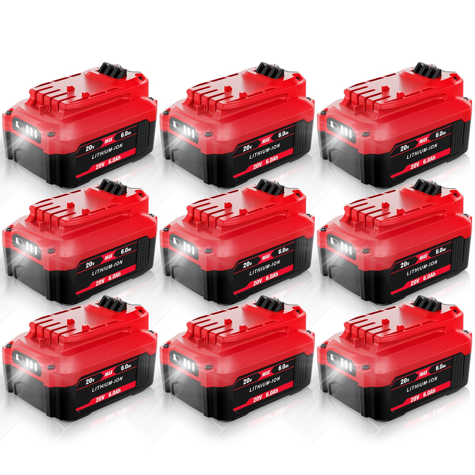 6Ah / 8Ah / 9Ah For Craftsman V20 20V MAX Li-Ion Battery CMCB204 CMCB202 CMCB201