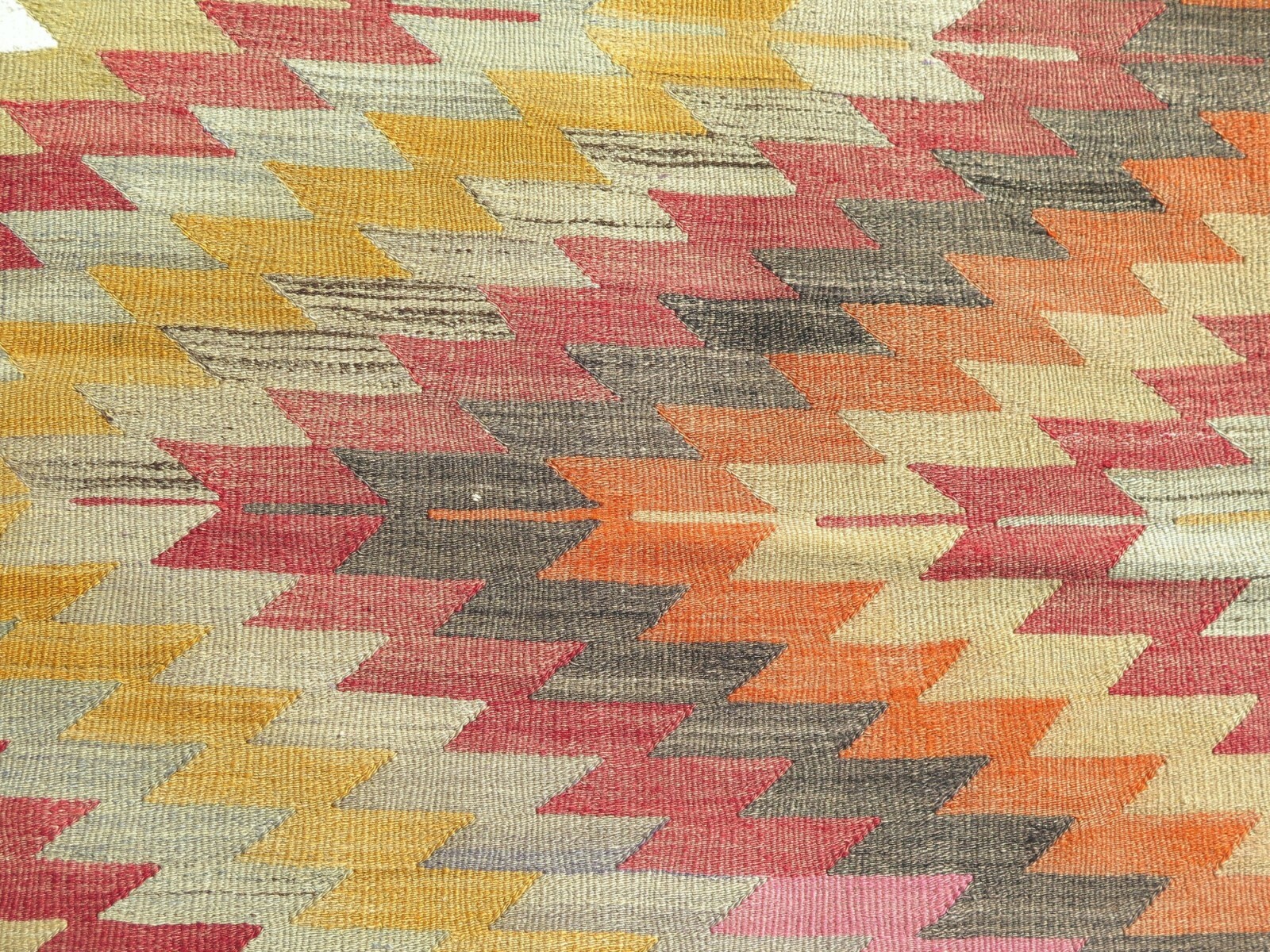 Turkish Classic Kilim, Handmade Carpet, Large Floor Esme Rug, Area Rugs 68″x94″