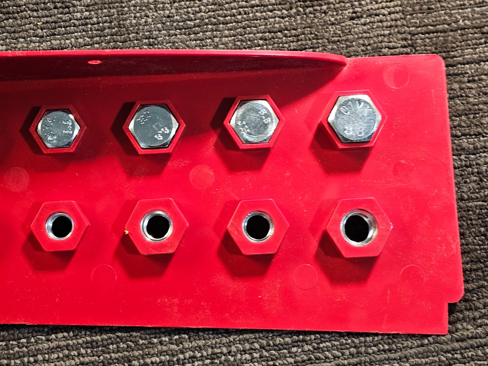 Monster Fastener Bolts GENUINE Fastener Gauge Bolt Metric Red Tool 89986