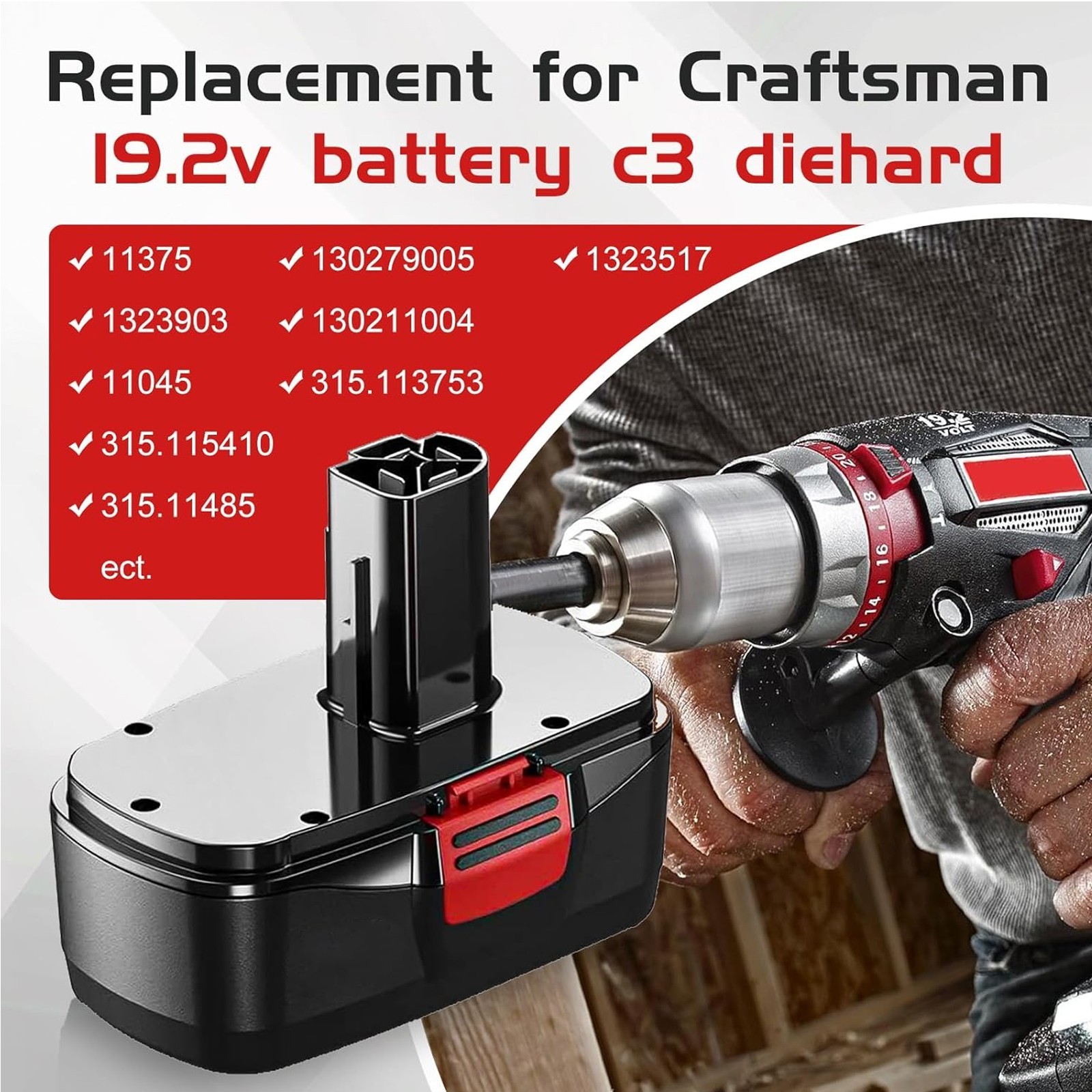 1-4Pack 4.5Ah for Craftsman 19.2V Lithium XCP Battery C3 DieHard 11375 130279005