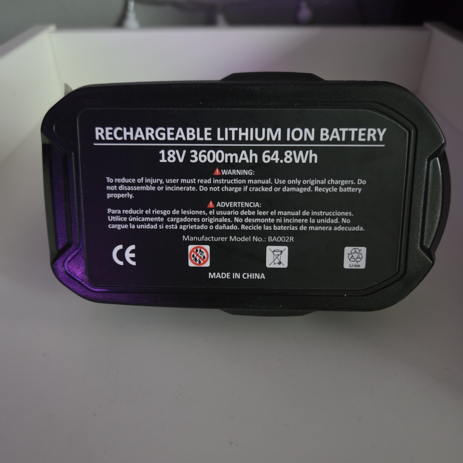 RYOBI One+ 18V Compact Lithium Battery Replacement Ryobi One Plus Battery P102