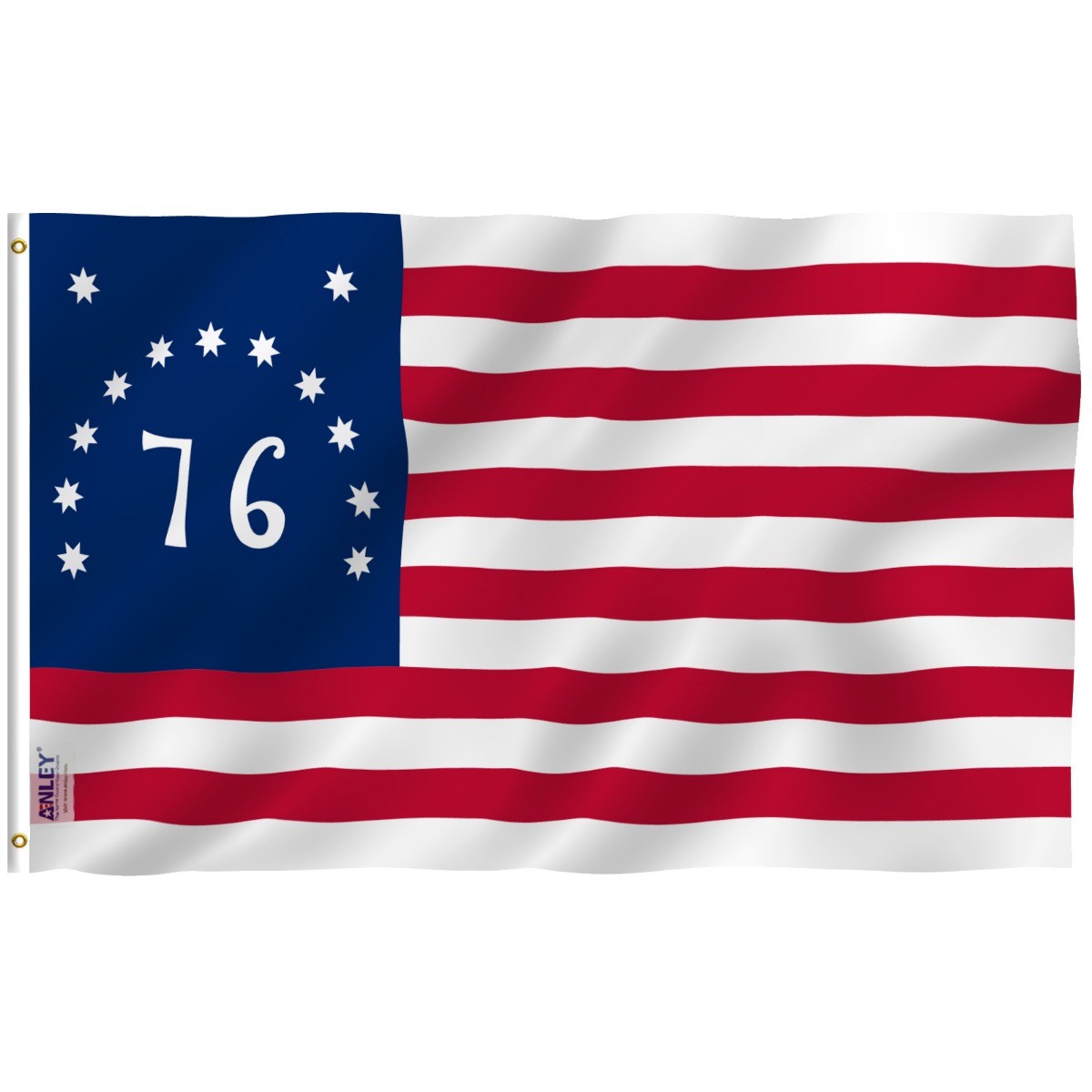 Anley Fly Breeze 3×5 Ft Bennington 76 Flag – American Revolution Flags Polyester
