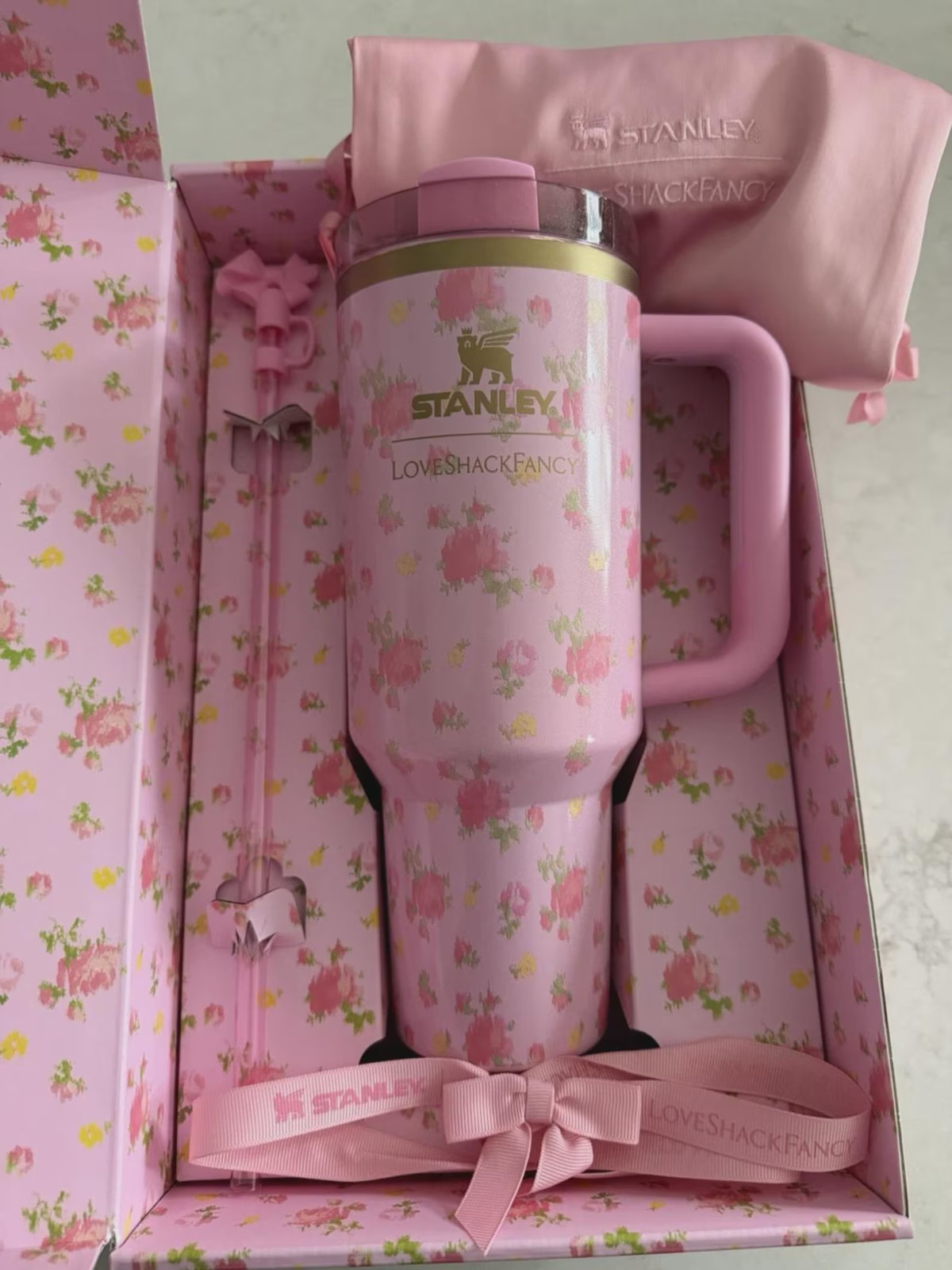 Stanley x LoveShackFancy Ibiza Sunset 40oz Quencher H2.0 Tumbler