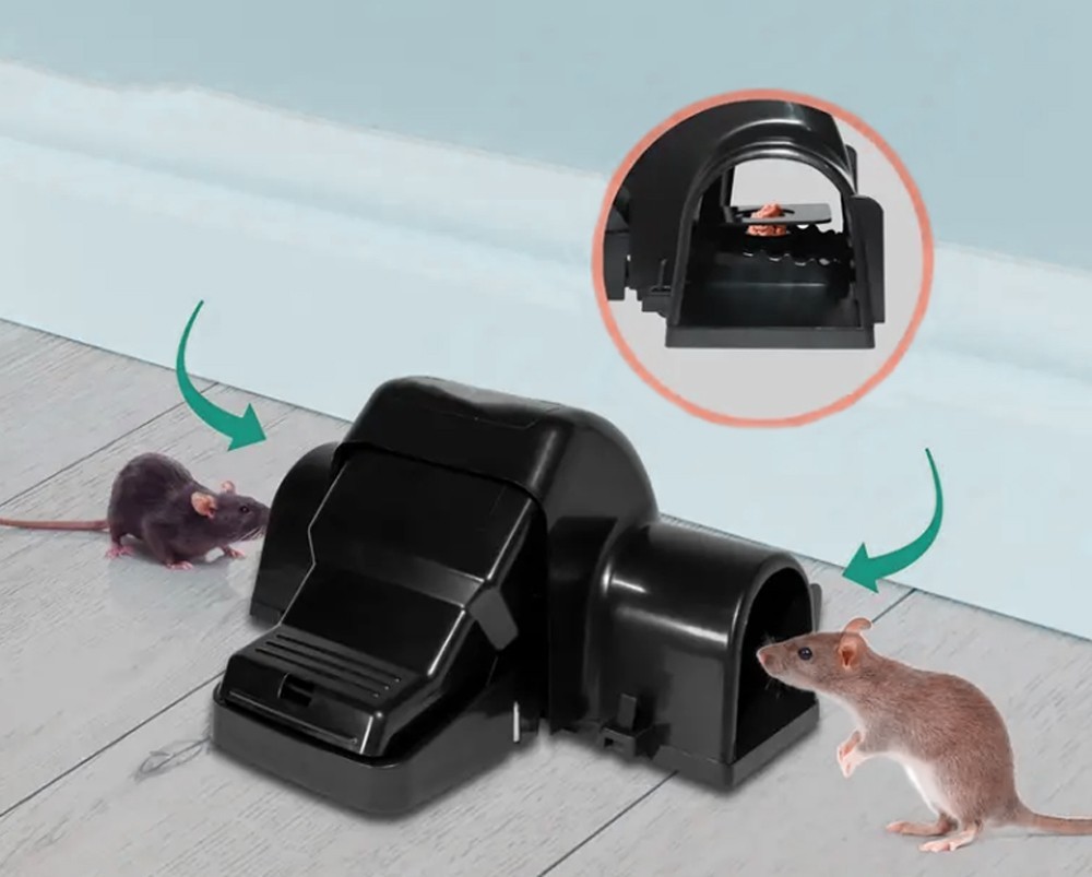 2 Pack Rat Tunnel Trap – Humane Reusable Rodent Catcher for Indoor & Outdoor