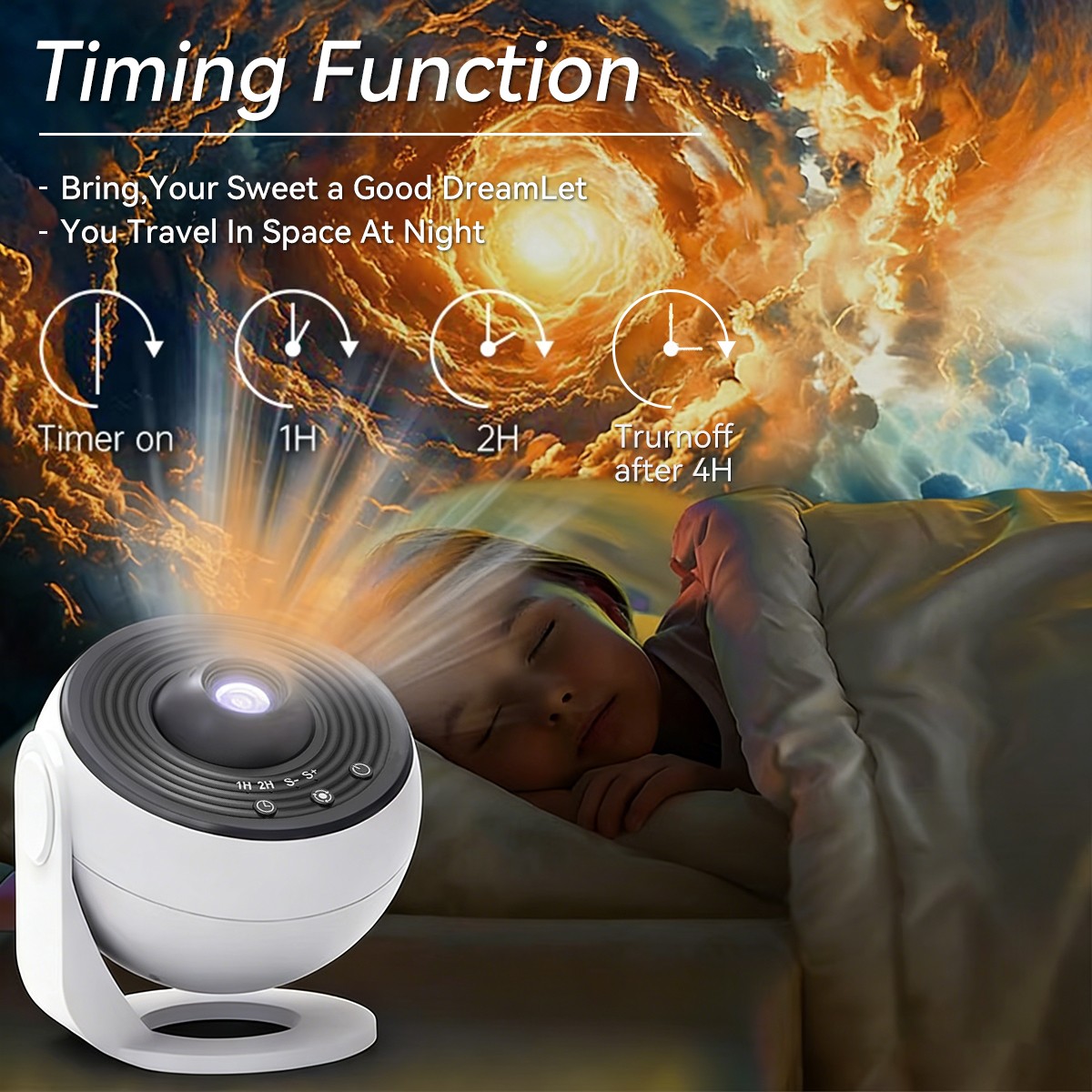 14 in 1 Galaxy Projector Planetarium Light Starry Space Night Lamp Room Decor US