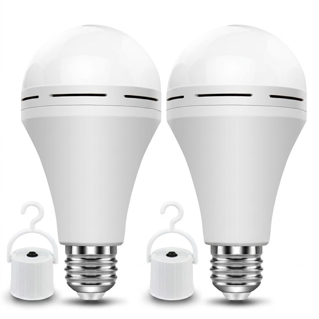 4 Pack Self Charging Emergency LED Light Bulbs for Power Outage