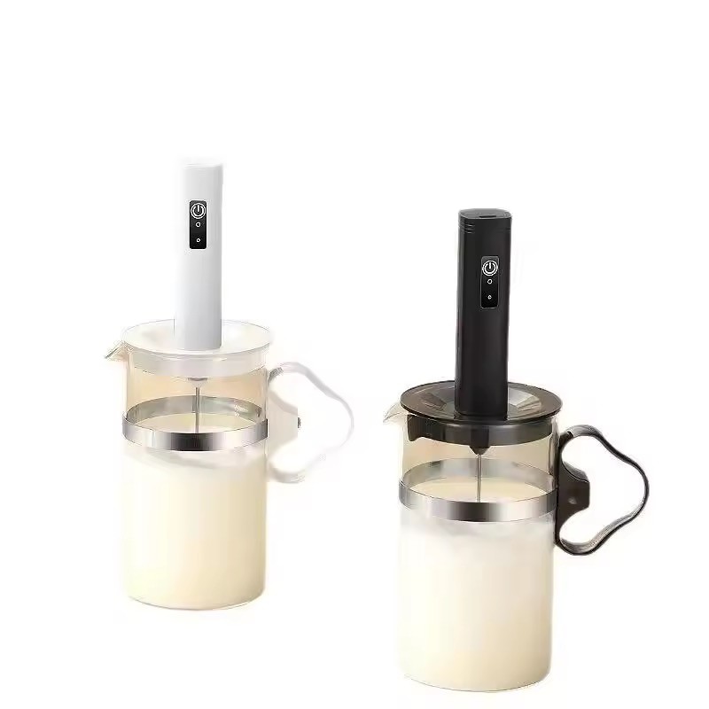Electric Milk Frother Handheld Drink Foamer Coffee Mixer Egg Beater Double Whisk
