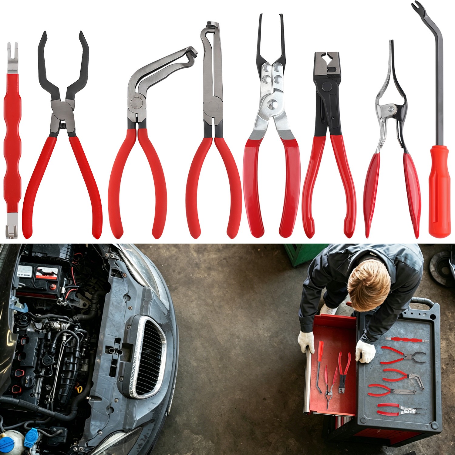 Electrical Disconnect Pliers Set – Automotive Terminal Removal Tool Kit 8pcs