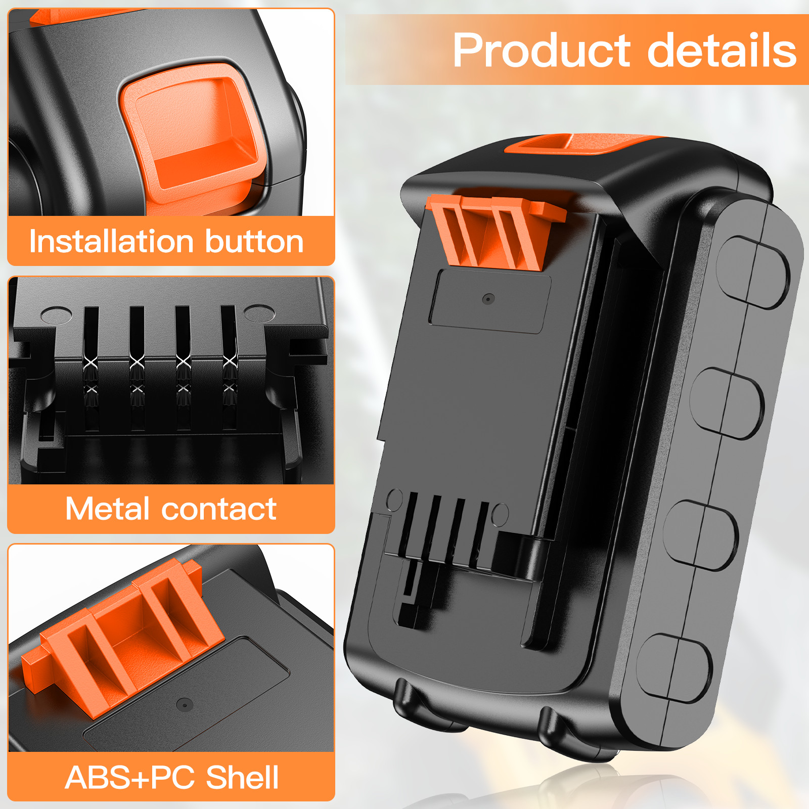 20V 1.5Ah replace For Black and Decker LBXR20 20 Volt MAX Lithium LB20 Battery