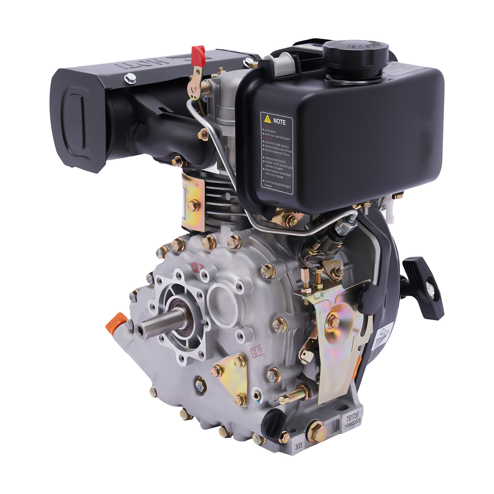 Air-cooled Diesel Engine 4 Stroke Single Cylinder For Agricultural Machinery