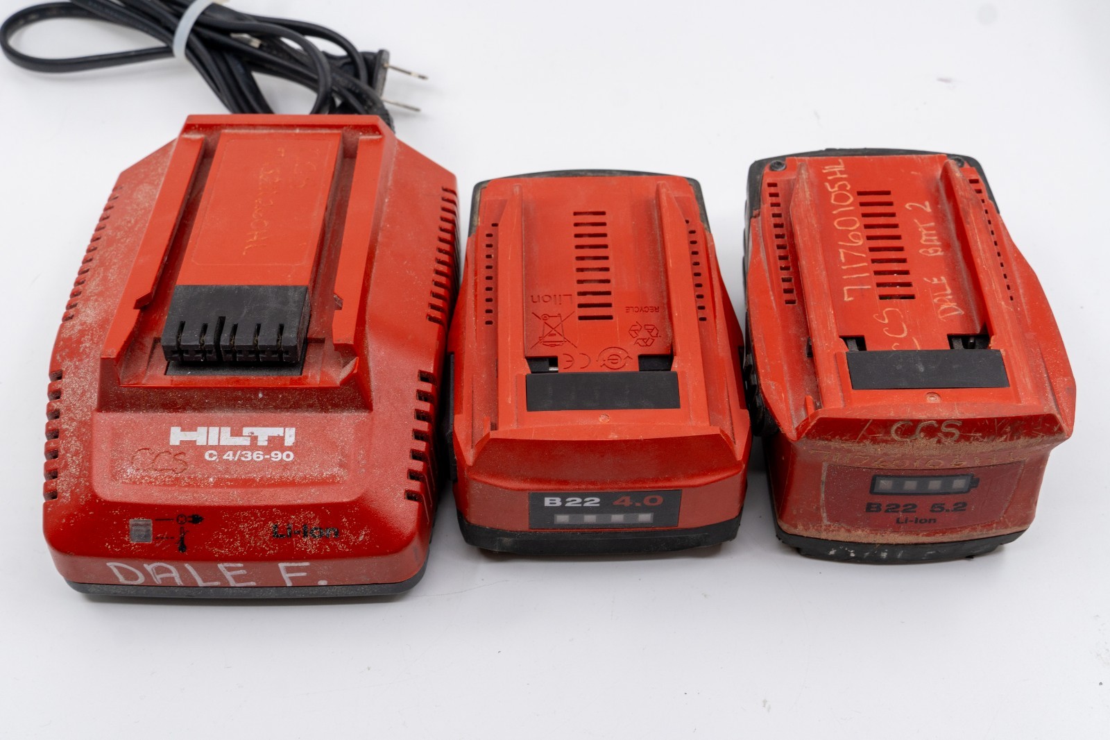 Hilti C 4/36-90 Charger with B22 4.0 & 5.2 AH Batteries