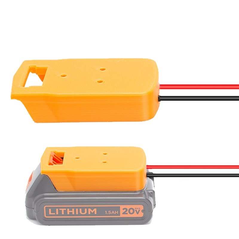 DIY Power Wheels Adapter Connect Compatible With Black+Decker 18v Battery Dock