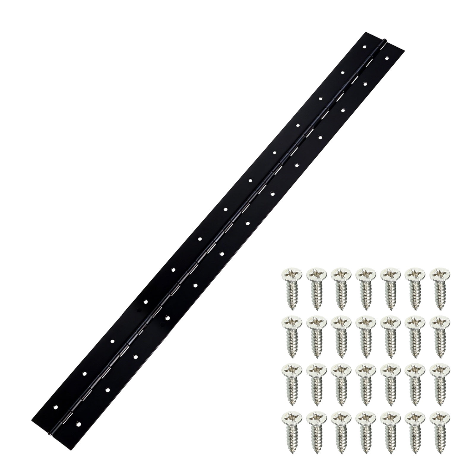 Stainless Steel Piano Hinge 36 Inch x 3 Inch Continuous Hinge Black