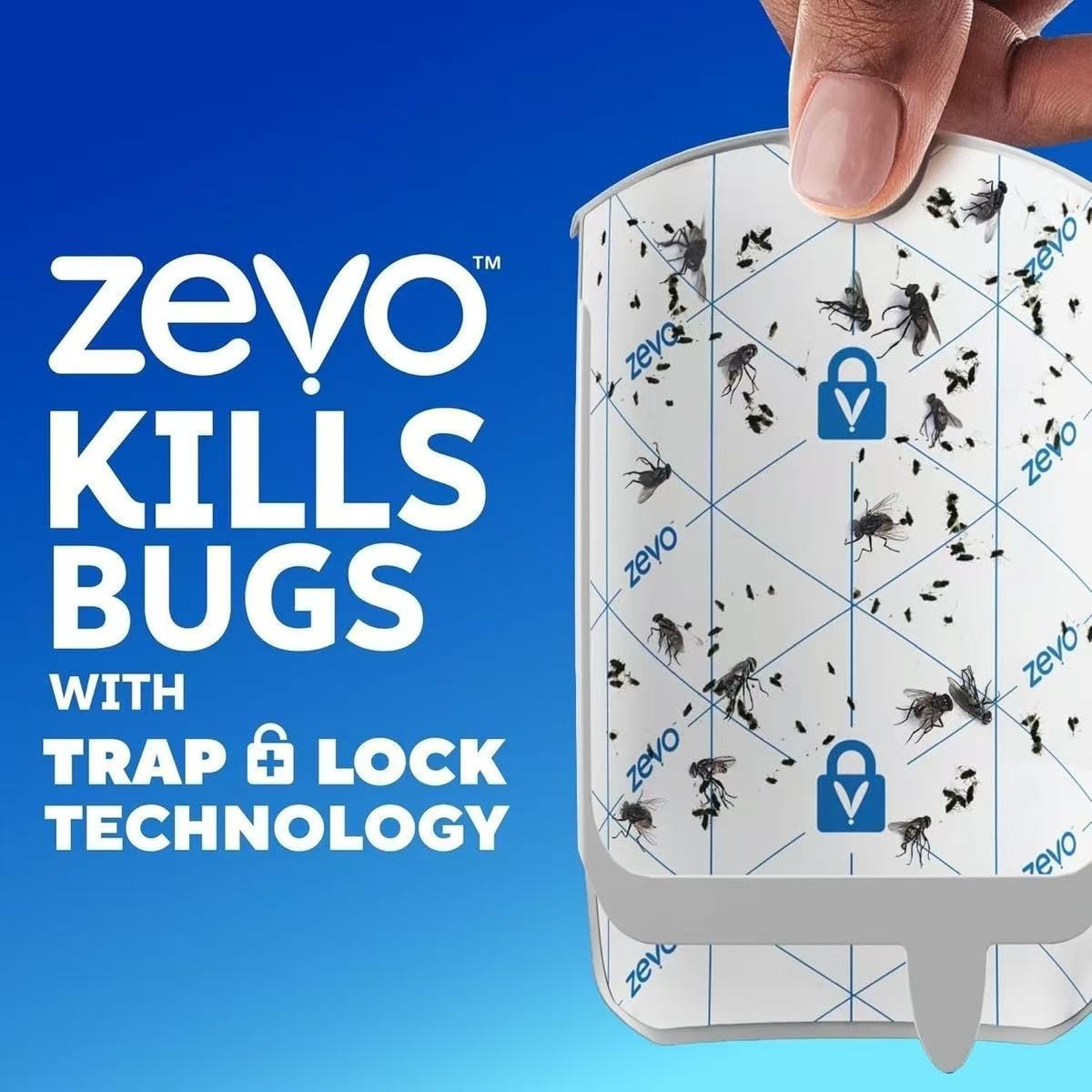 Zevo Flying Insect Trap Refill Cartridges -Easy to Use (12 Refill Cartridges)