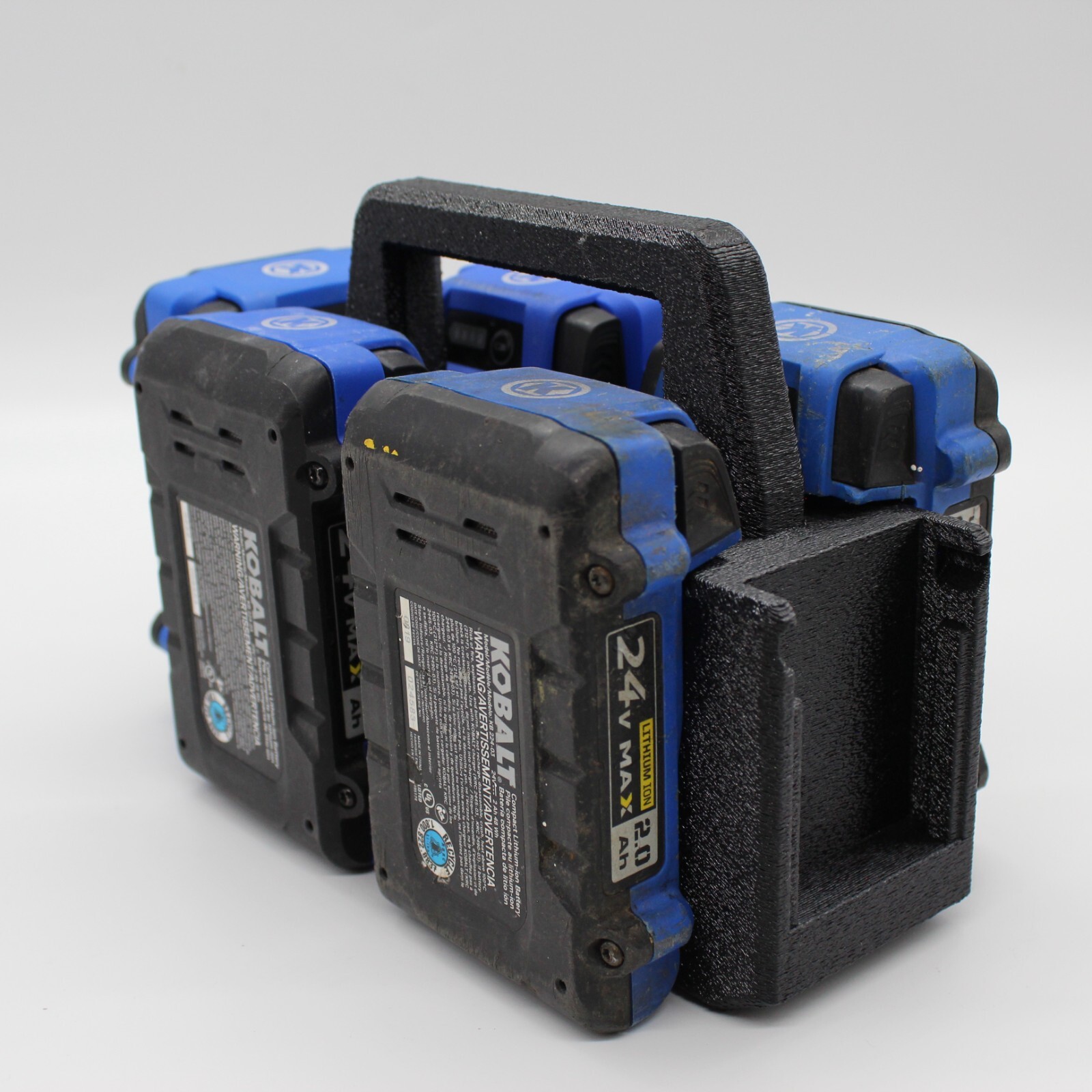 Kobalt 24 volt 6 Slot Battery Caddy Carrying Case Battery Holder