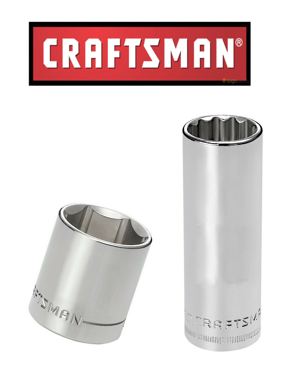 NEW Craftsman Socket 1/4, 3/8 & 1/2″ Drives, Shallow Deep 6 &12 pt choose size