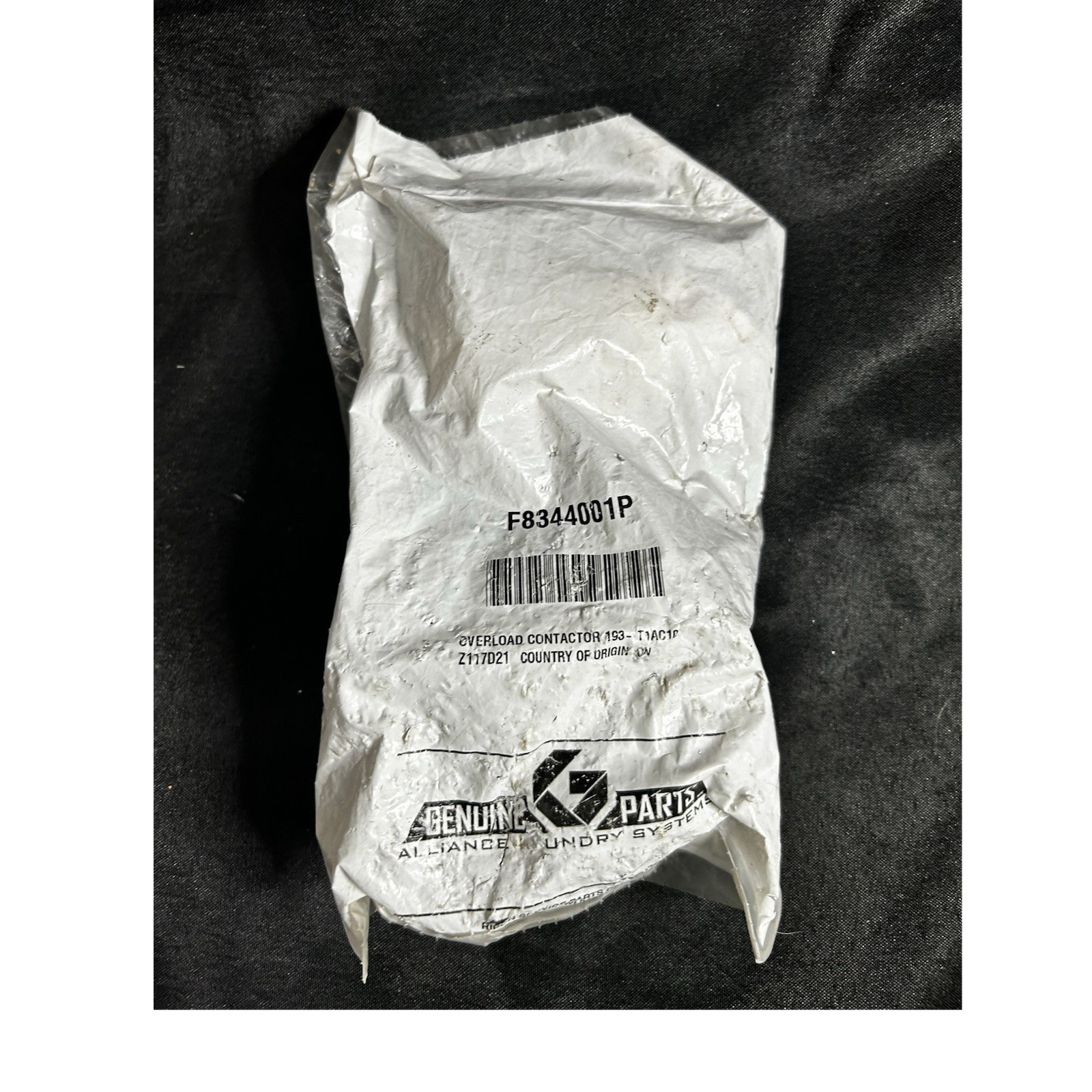 Alliance Laundry Systems Genuine OEM F8344001P Overload Contactor 3P 25A