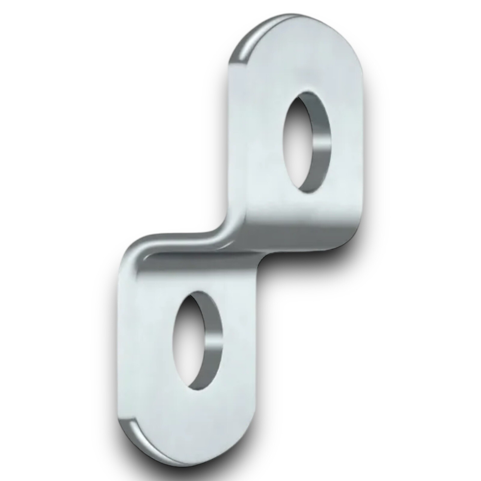 OOK – 1/8 in (3.2mm) Offset Clip with Hardware – 8 Piece – Silver