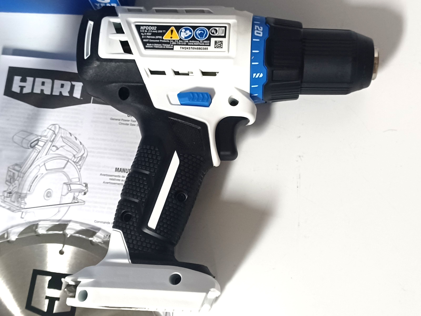NEW Hart 20v HPCS01 6 1/2″ Circular Saw & HPDD02 1/2″ Drill Driver Tools Only