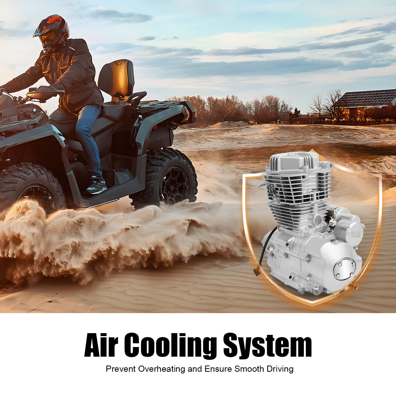 4 Stroke Single Cylinder Engine, Engine Motor, For 200cc 250cc ATV Models…