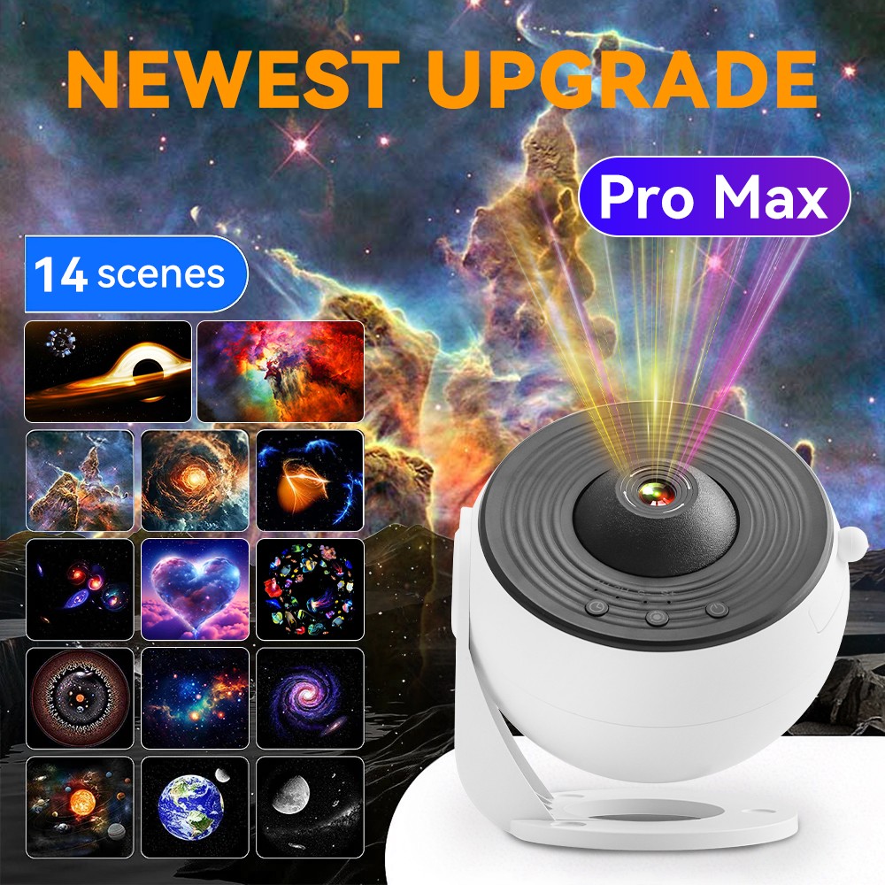 Galaxy Projector 14-In-1 Planetarium Star Projector Sky Night Light Ceiling Kids
