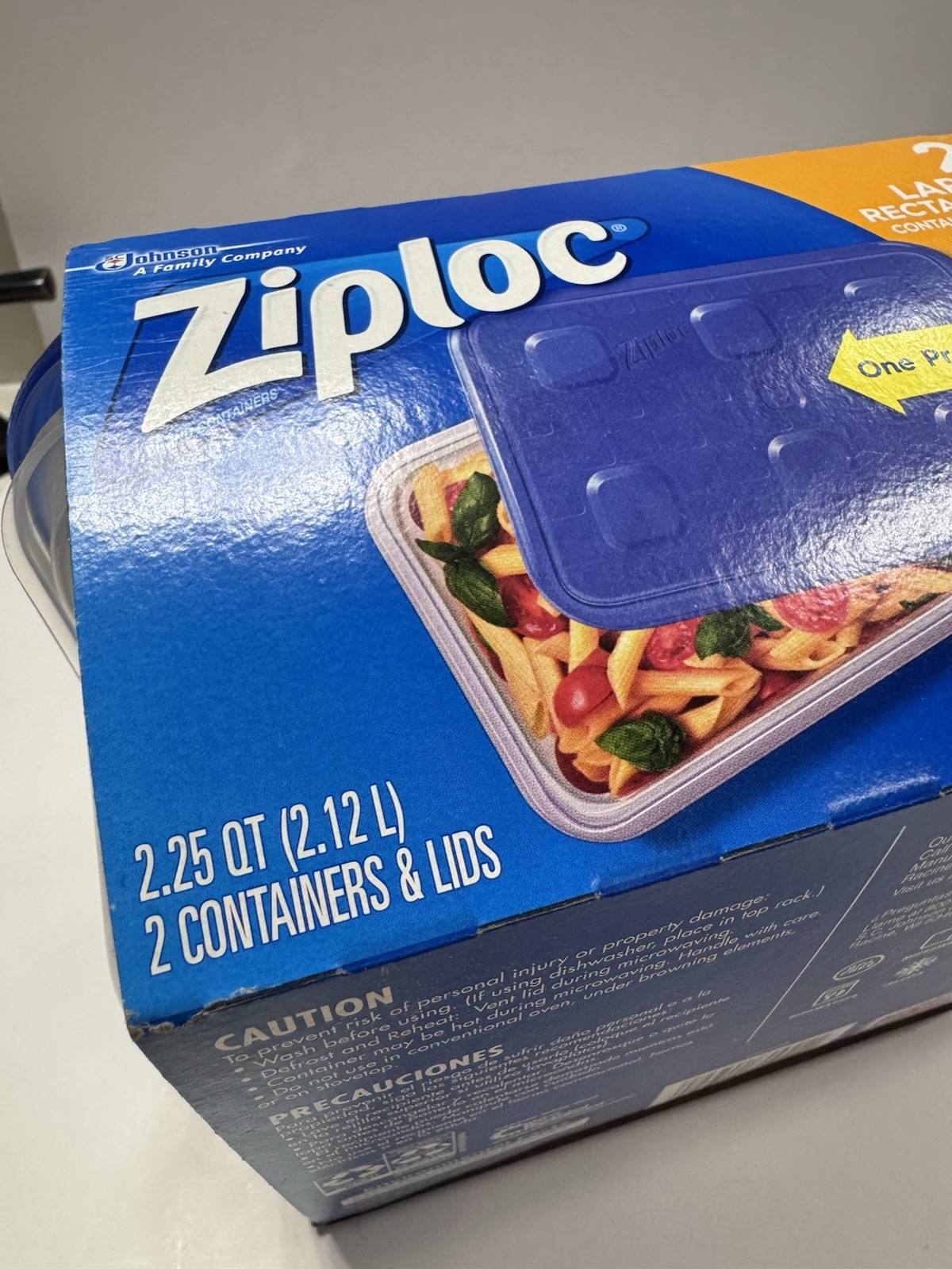 9 SETS Ziploc One Press Seal Large Rectangle/ Med Square/ Sm Square Containers