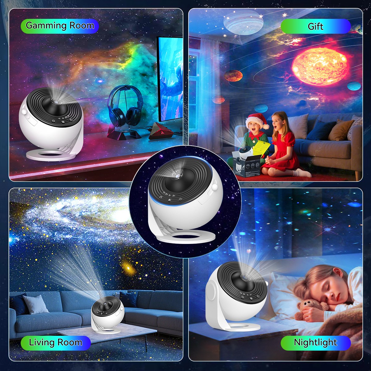 14 in 1 Galaxy Projector Pro Planetarium Star Projector 360° Rotating with Timer