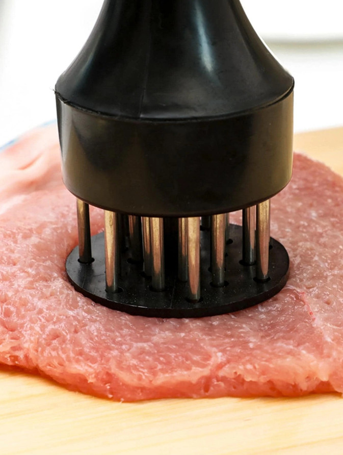 1pc Stainless Steel Meat Tenderizer Needle Kitchen Tool for Tenderizing Meat NEW
