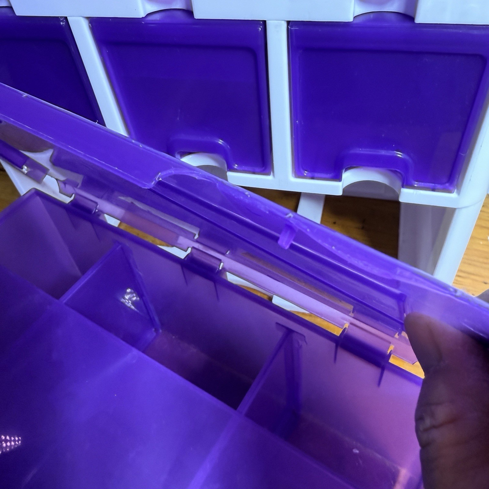 Wilton Ultimate Professional Cake Decorating Caddy Storage Box Purple