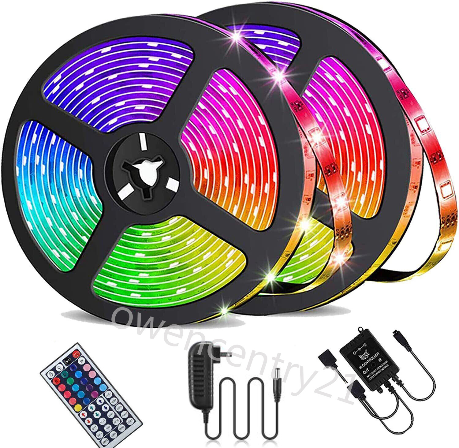 USA – LED Strip Lights 100ft 50ft 5050 RGB Room Light with Remote