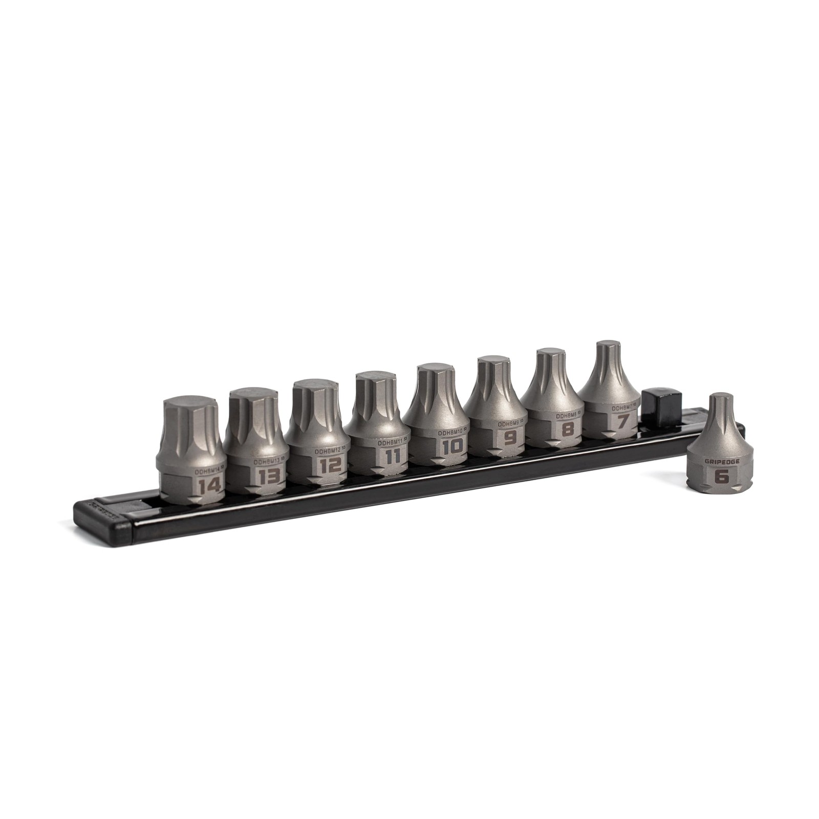 GripEdge |9-PC RPT 3/8″ Drive Low Profile Metric Hex Dual Action Driver Set|