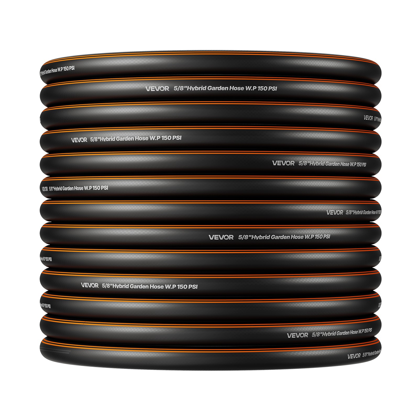 VEVOR Garden Hose 100ft 5/8″ Rubber Water Hose 3/4″Fitting Heavy Duty & Non-kink