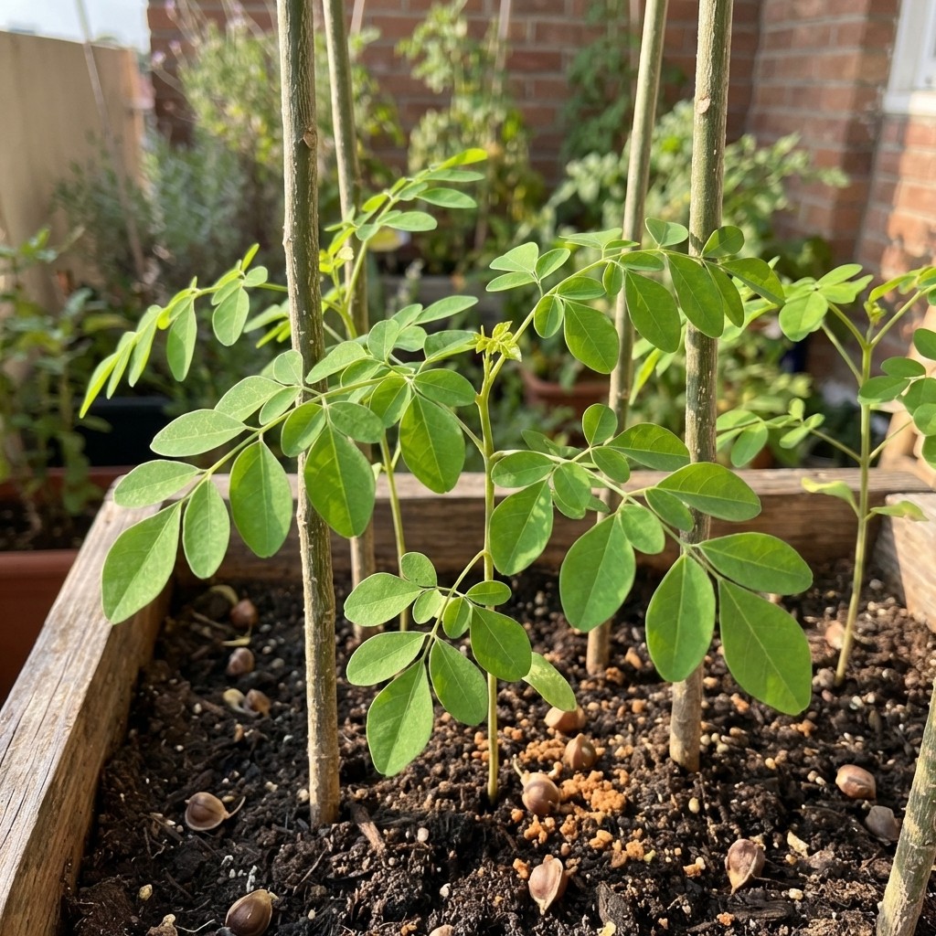 100Pcs Moringa Seeds | Fast-Growing Plant Seeds for Outdoor Garden & Patio