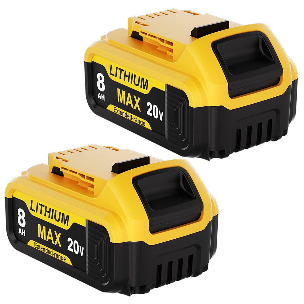 2PCS Lithium Battery For DeWalt 20V 20 Volt Max 8.0AH DCB205 DCB204 DCB200 NEW