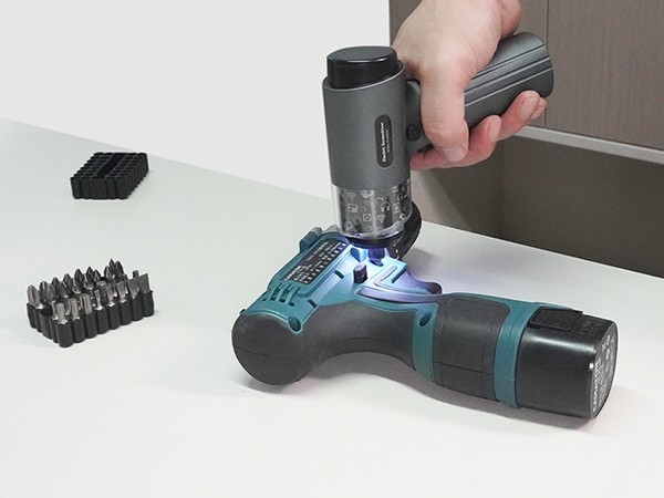 ANXTECH 3.7V Cordless Electric Screwdriver Set Screw Gun Tool with LED Light