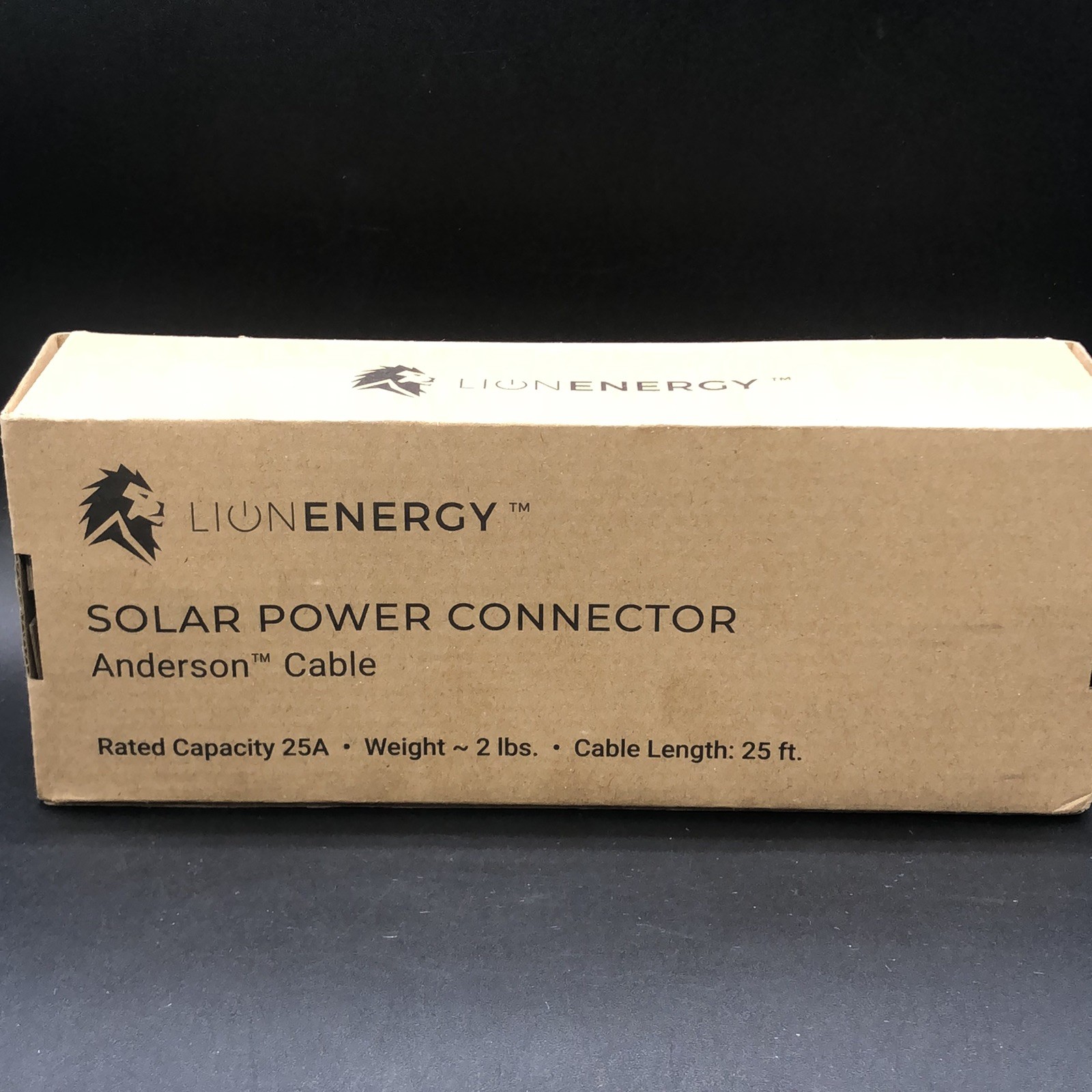 LION ENERGY 25 ft Solar Power Connector Anderson Extension Cable 25A New In Box