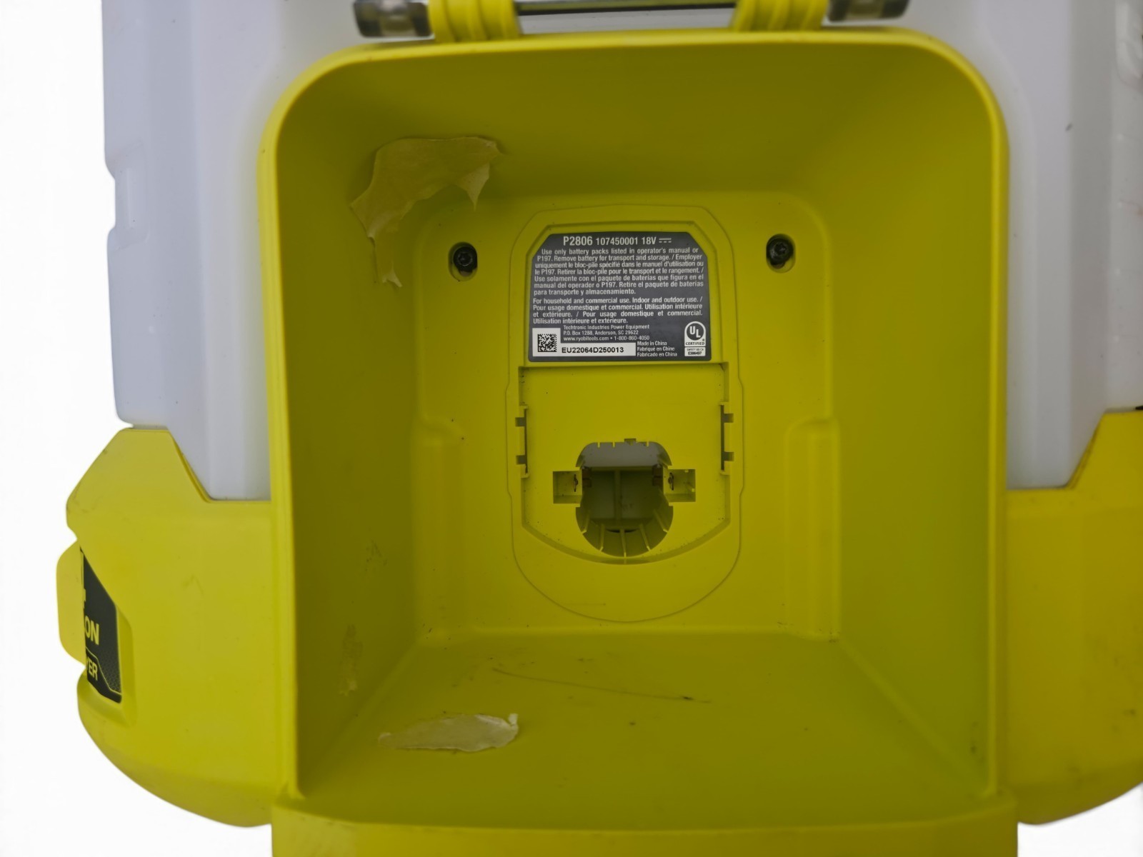 Ryobi ONE+ 18V 4 Gallon Backpack Chemical Sprayer – UPGRADED 4Ah Battery – USED