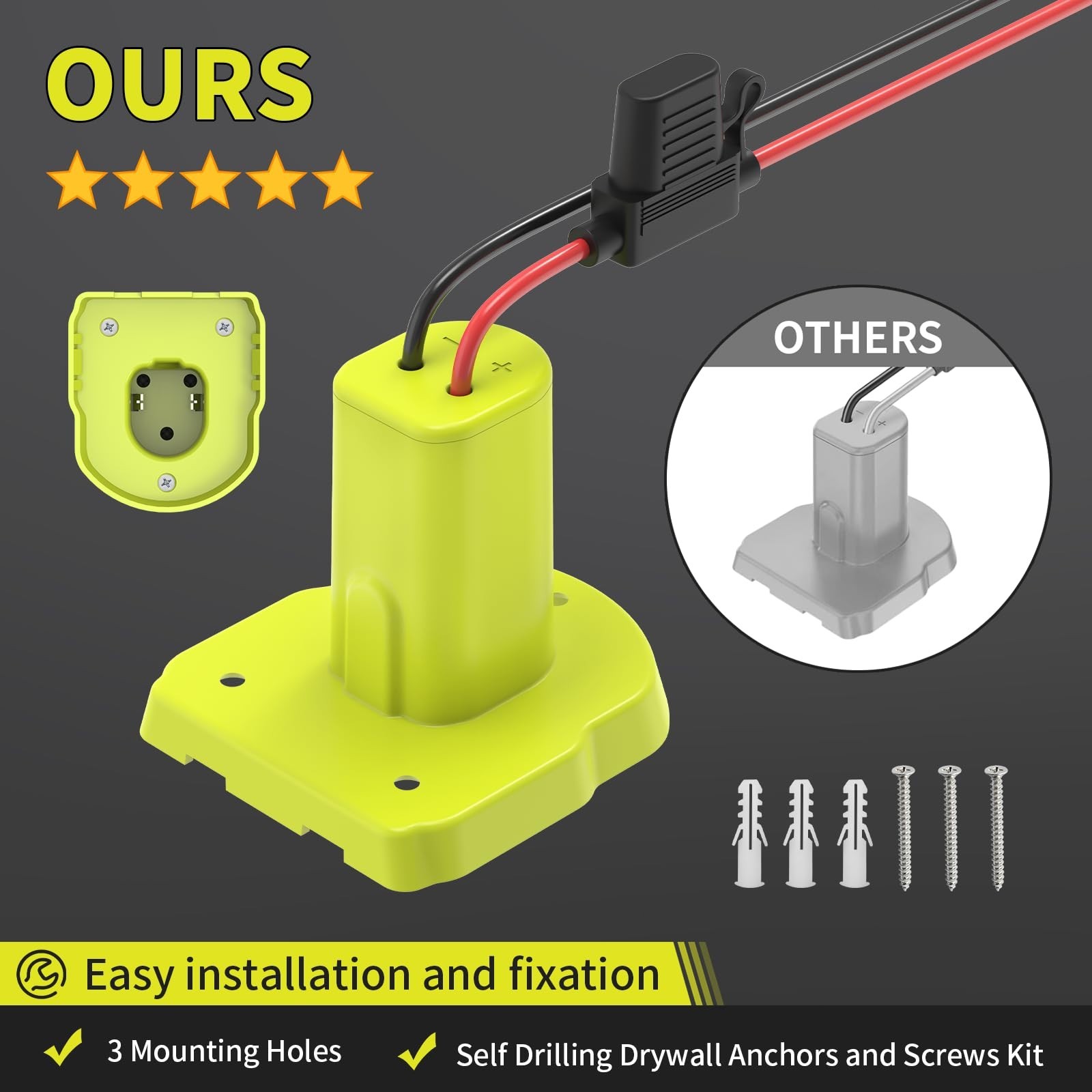 2 Pack for Power Wheel Battery Adapter Compatible with Ryobi 18V ONE+ Batteries