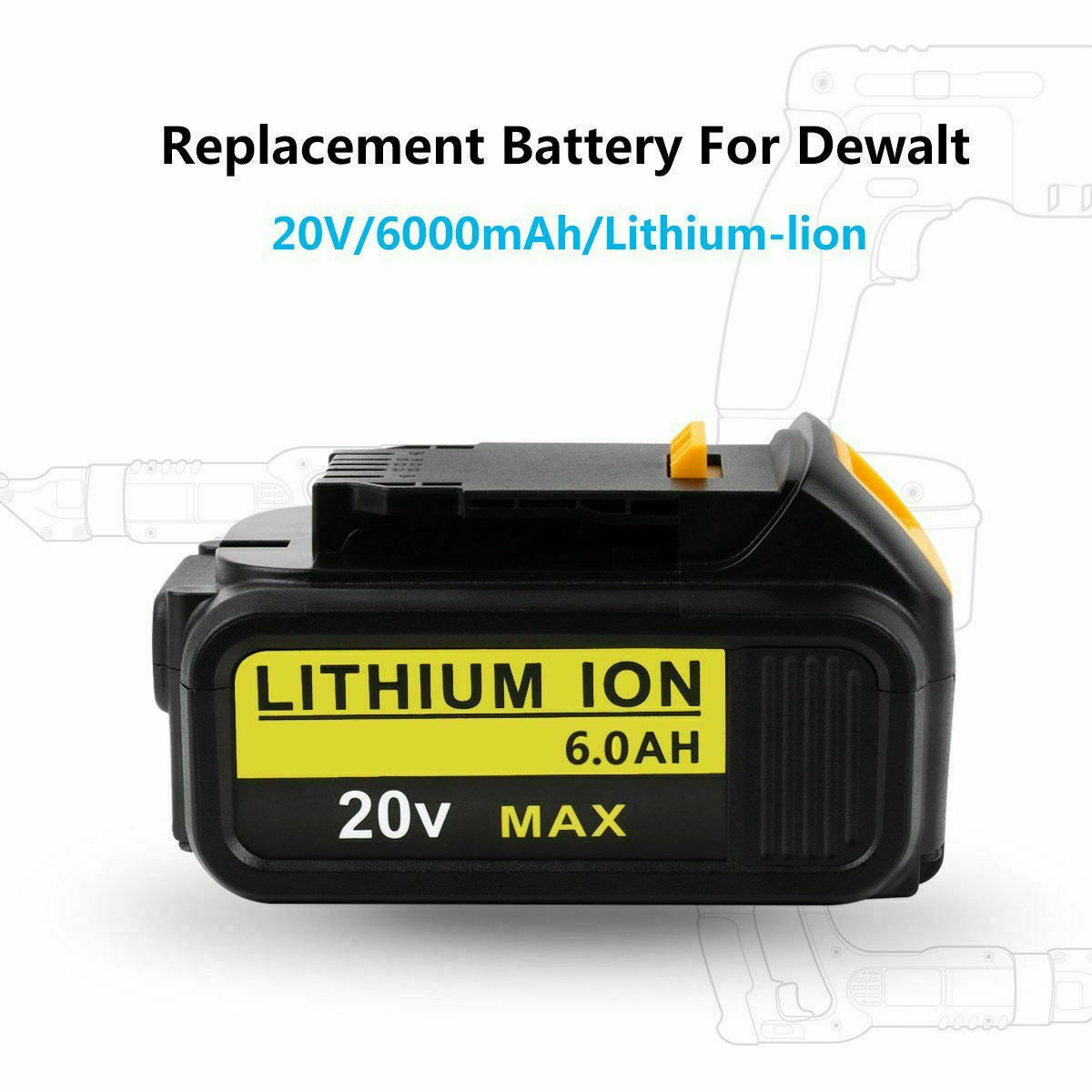 1/2pack 20V For DeWALT Max Lithium Ion DCB201 DCB203 DCB207 Battery or Charger