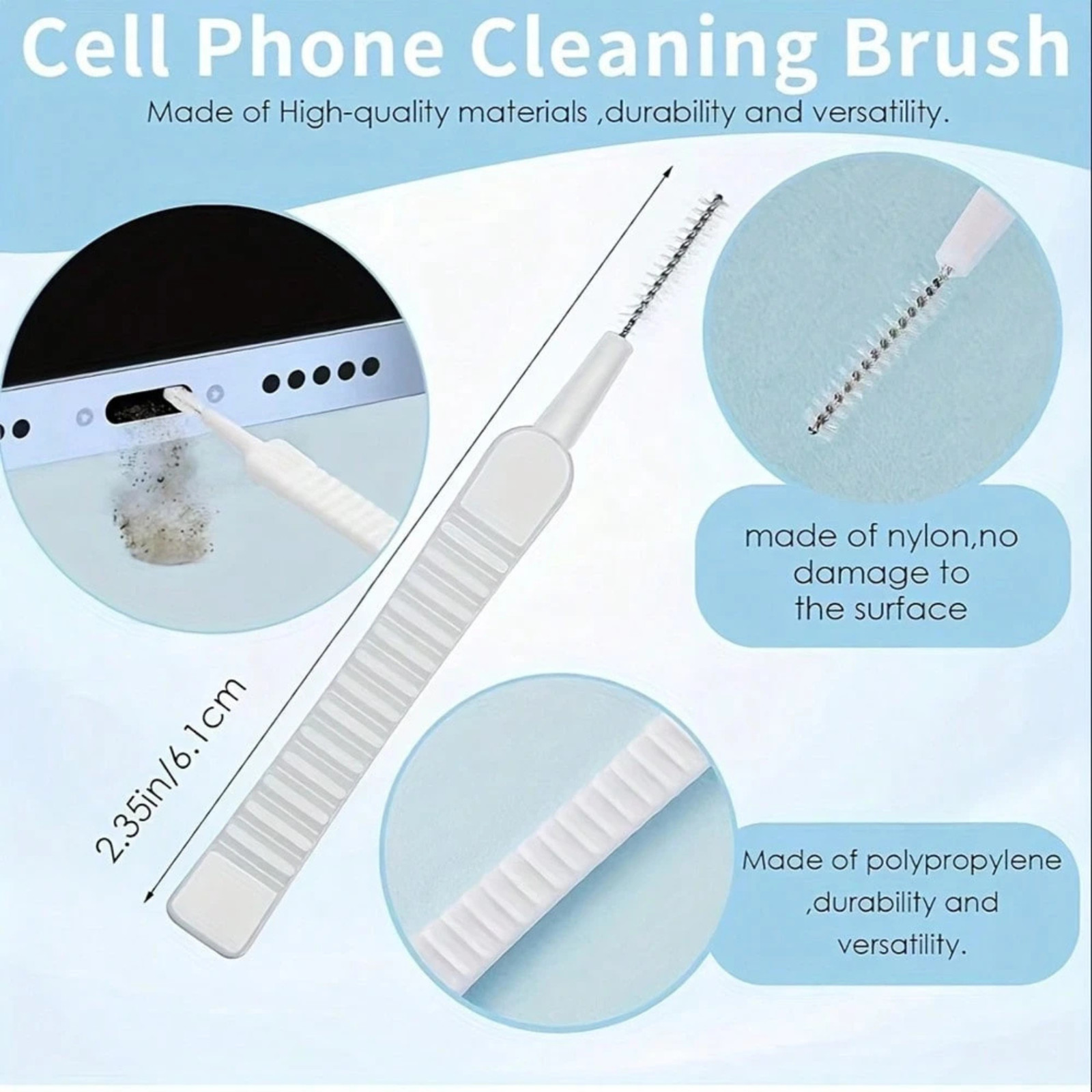 10PCS Shower Head Cleaning Brushe Nozzle Multifunctionl Cleaner Bathroom Tool US