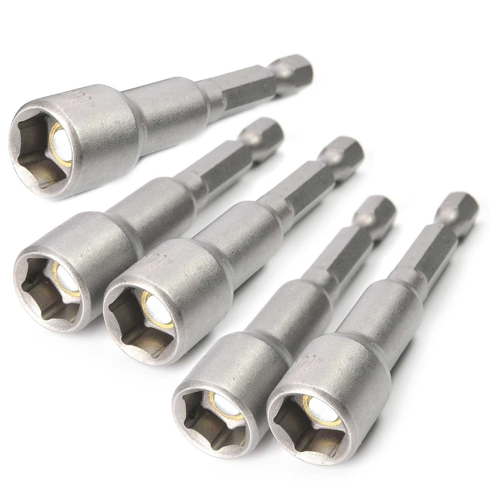 1/4″ Quick-Change Hex Shank 10mm Magnetic Nut Setter Driver Drill Bit, 65mm L…