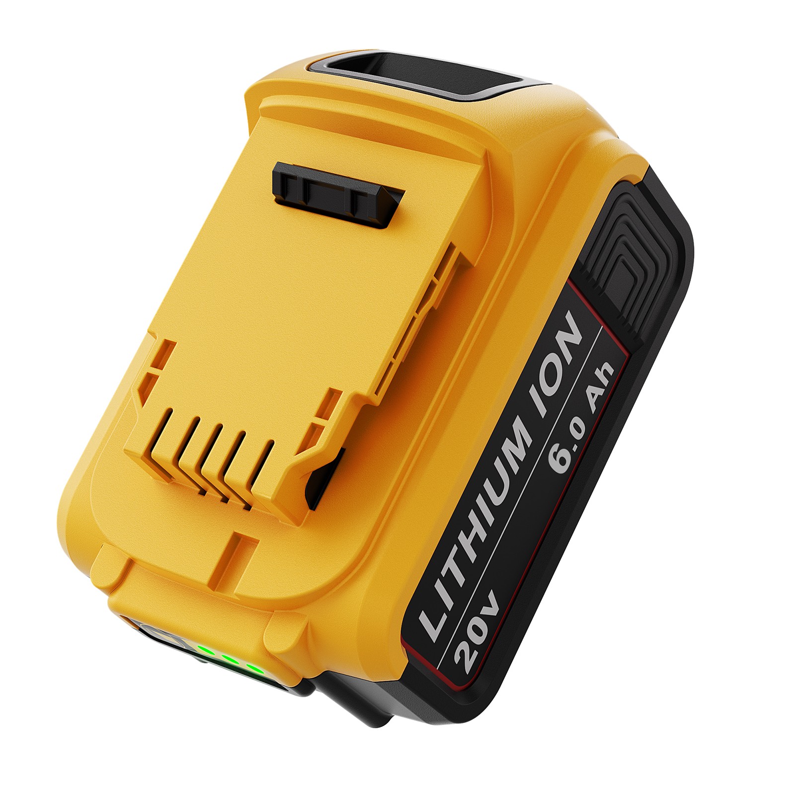 2 Pack 20V Max 6.0Ah Lithium-ion Battery for Dewalt DCB200 DCB205-2 DCB206 NEW