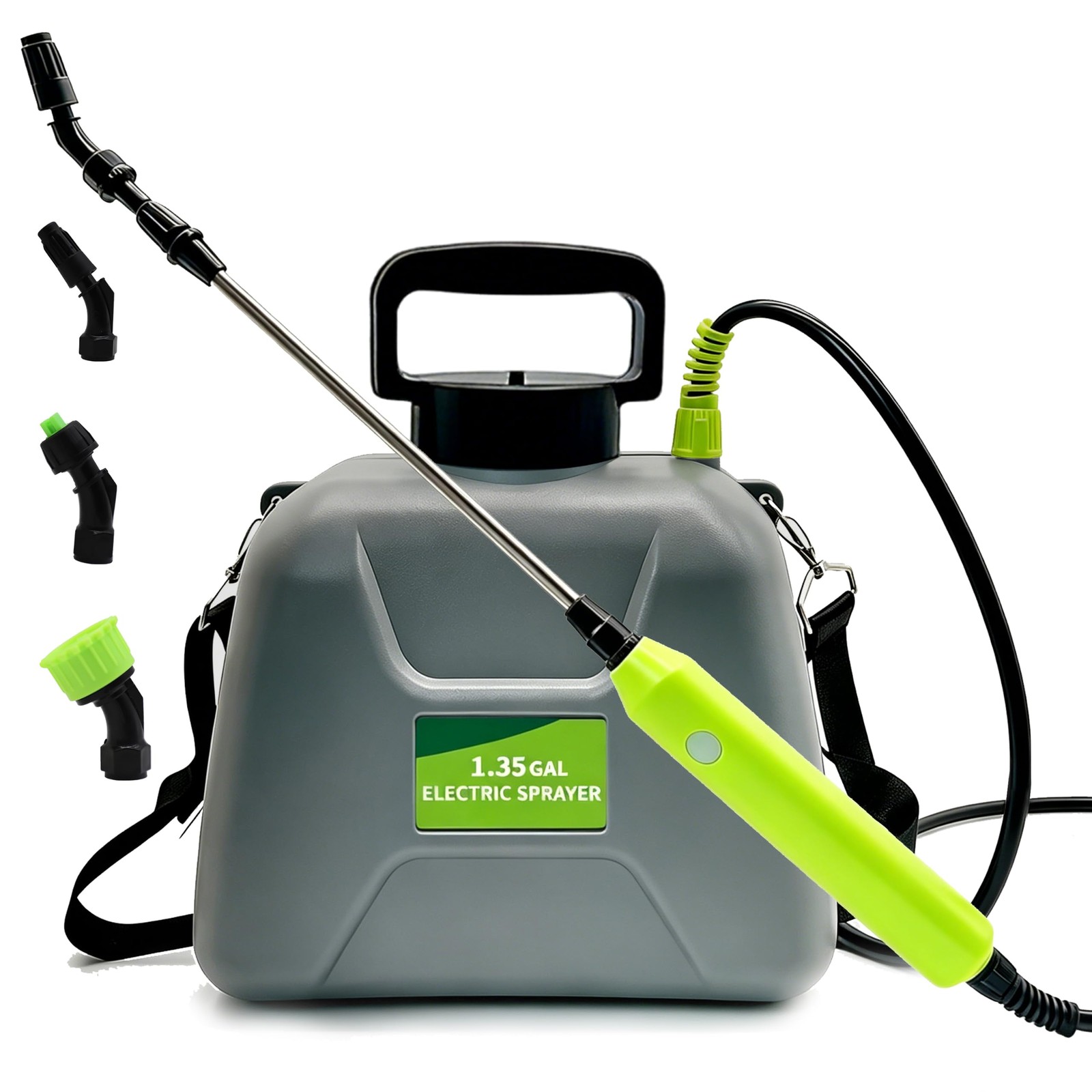 1.35 Gallon Battery Powered Sprayer, Covers 3,000 Sq Ft per 1.35GAL, Gary