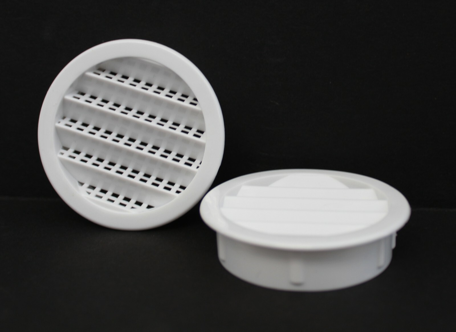2″ Round Plastic Louver Soffit Air Vent Reptile Screen Grille Cover