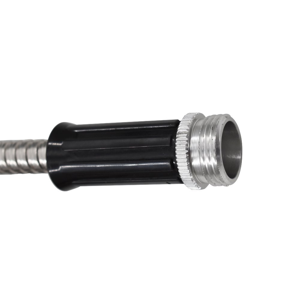 Stainless Steel Metal Garden Water Hose Pipe 25/50/75/100FT Expandable Flexible